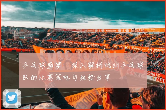 乒乓球盛宴：深入解析杭州乒乓球队的比赛策略与经验分享